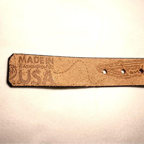 Jon Wye Genuine Leather Happy Astronaut Belt; Sz L 45". Science Space - Picture 10 of 16